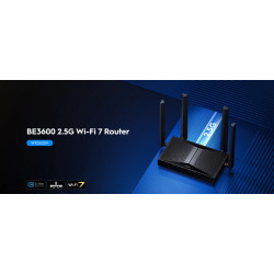 Efektīvs Wi-Fi 7 divjoslu maršrutētājs 3.6 Gbps 2.5G WAN VPN Mesh 4 antenas CUDY WR3600H