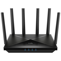Wi-Fi 7 Router BE6500 2.5GbE Port WAN LAN Mesh VPN QoS 4096-QAM Dual-Band 6.5Gbps CUDY WR6500