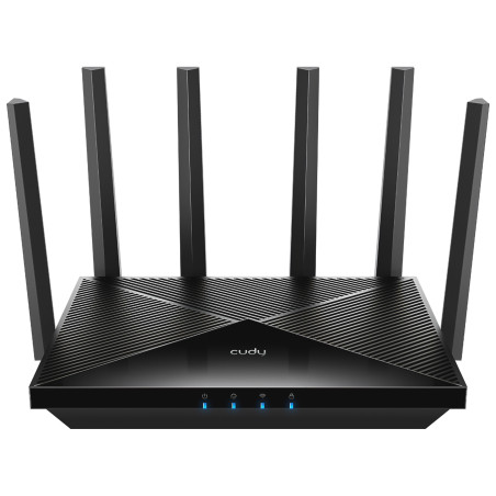 Router Wi-Fi 7 BE6500 Porta 2.5GbE WAN LAN Mesh VPN QoS 4096-QAM Dual-Band 6.5Gbps CUDY WR6500