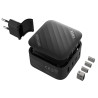 Síťová nabíječka USB GaN3 PD 100W QC 4.0 Rychlé nabíjení Multiport 3x USB-C 1x USB-A Napájecí adaptér pro notebook Xblitz XB-XC3
