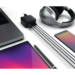 ที่ชาร์จติดผนัง USB GaN3 PD 100W QC 4.0 ชาร์จเร็วหลายพอร์ต 3x USB-C 1x USB-A สำหรับแล็ปท็อป Xblitz XB-XC3
