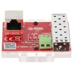 Media konvertor SFP na Ethernet Gigabit RJ45 PoE 802.3af Prepäťová ochrana CCTV IP Optický LAN prenos ATTE XFIBER-2-60