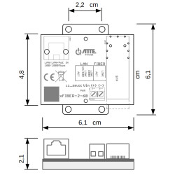 ตัวแปลงสื่อ SFP เป็น Ethernet Gigabit RJ45 PoE 802.3af พร้อมระบบป้องกันไฟกระชากสำหรับ CCTV IP และเครือข่ายไฟเบอร์ออปติก ATTE XFI