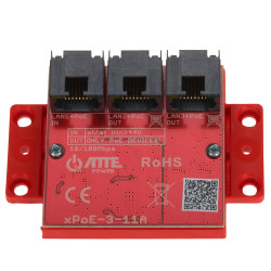 3-portni PoE Switch Extender LAN RJ45 pasivni razdjelnik napajanja za CCTV IP nadzorne kamere ATTE XPOE-3-11A