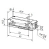 Gâche électrique réversible étroite 16.2mm symétrique radiale NO 12V DC accessoires de contrôle d'accès BIRA XS12R