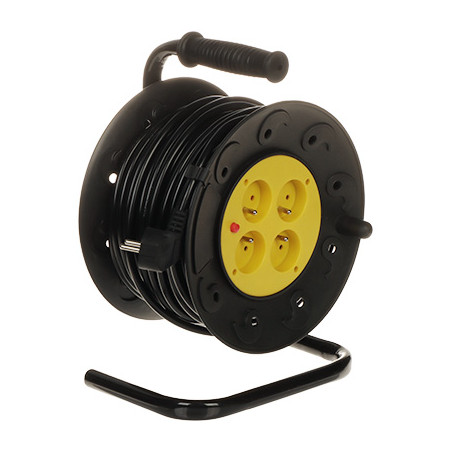 Kabeltrommel mit Erdung 30 m 4 Steckdosen Blow PSB-3X1.5-4G/30M