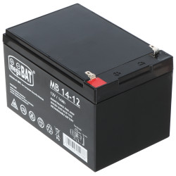 AGM-akku 12V 14Ah huoltovapaa UPS-laitteille hälytysjärjestelmille CCTV VRLA tiivis varaosa megaBat 12V/14AH-MB