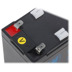 AGM-batteri 12V 9Ah Vedligeholdelsesfrit Long Life VRLA til UPS alarmsystemer brandalarmer og centraler MW POWER 12V/9AH-MWP