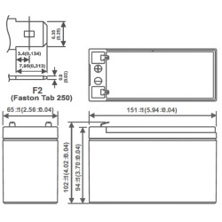 AGM 12V 9Ah Maintenance Free Long Life VRLA Battery for UPS Fire Alarm Systems and Control Panels MW POWER 12V/9AH-MWP