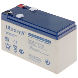 AGM Battery 12V 9Ah for UPS Alarm Systems CCTV Maintenance-Free VRLA Sealed Lead-Acid Gel ULTRACELL 12V/9AH-UL