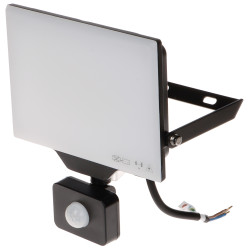 PIR 동작 및 황혼 센서가 포함된 LED 투광기 IP44 실외 조명 50W 4000lm 중성색 ADVITI AD-NL-6465BLR4