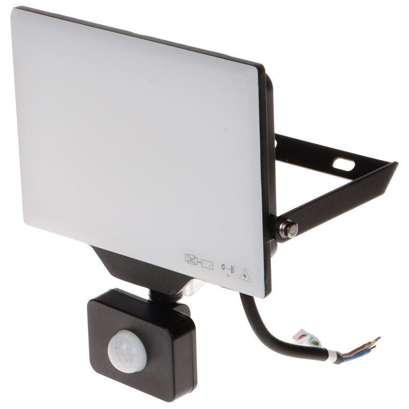 זרקור LED עם חיישן תנועה PIR וחיישן דמדומים חיצוני IP44 מנורת גן 50W 4000lm ניטרלי ADVITI AD-NL-6465BLR4