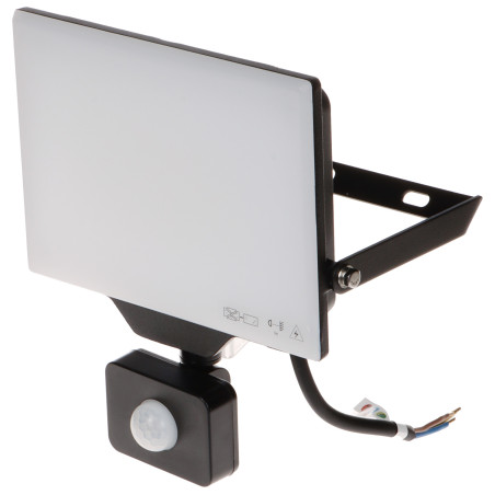 Refletor LED com sensor de movimento PIR e crepuscular projetor externo IP44 lâmpada de jardim 50W 4000lm neutra ADVITI AD-NL-64