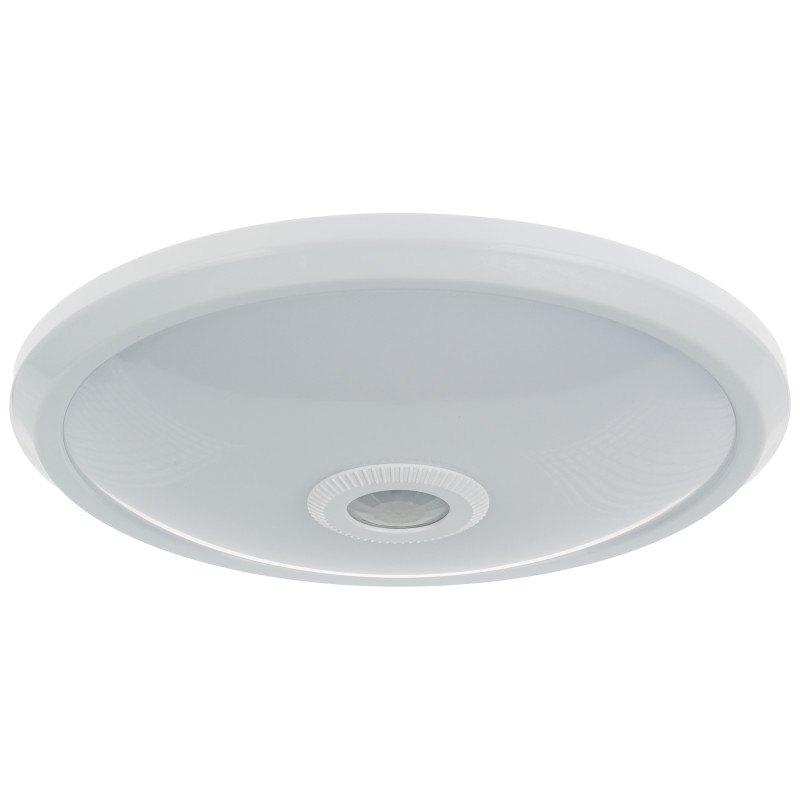 Авариен LED плафон с PIR сензор за движение Zonda Emergency 12W 800lm 4000K акумулаторен за повърхностен монтаж бял ADVITI AD-PL