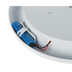 Авариен LED плафон с PIR сензор за движение Zonda Emergency 12W 800lm 4000K акумулаторен за повърхностен монтаж бял ADVITI AD-PL