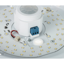 Zonda 应急 LED 吸顶灯带 PIR 移动传感器 12W 800lm 4000K 充电式明装白色 ADVITI AD-PL-391WLPMR4