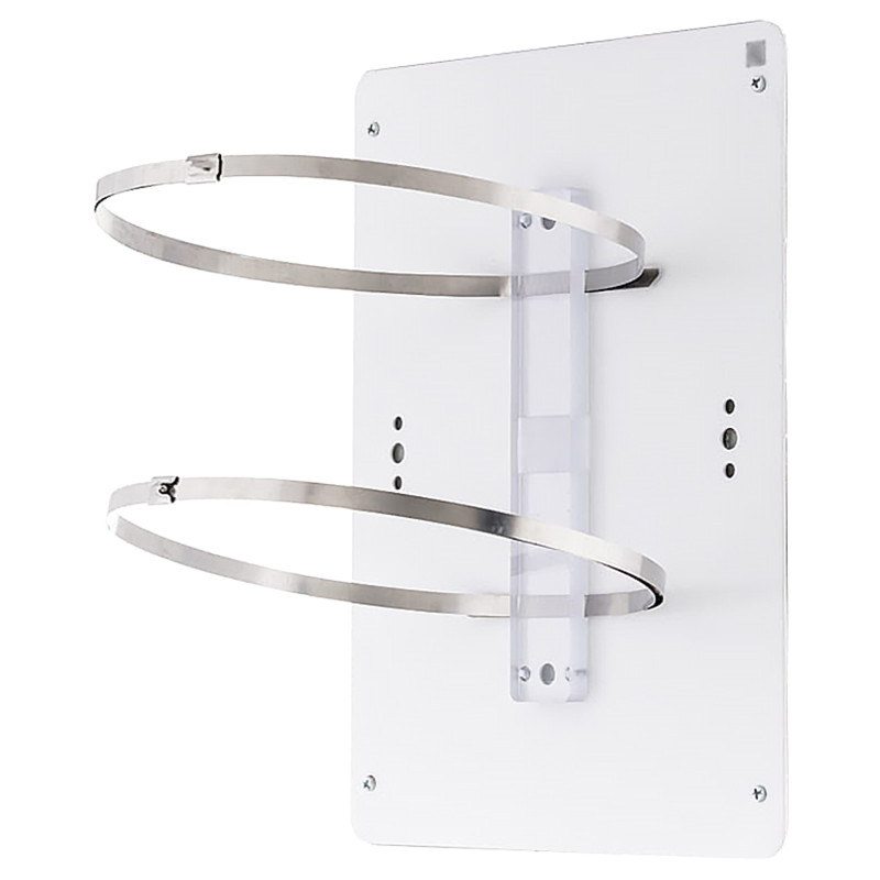 Mastadapter for ABOX-XL telecommunication enclosures pole mount white aluminum ATTE ADD-PMAXL
