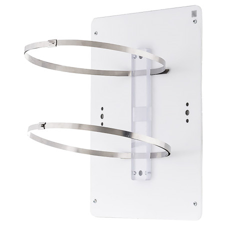 Pole adapter for ABOX-XL series telecommunication enclosures pole mount bracket white aluminum mast mounting ATTE ADD-PMAXL