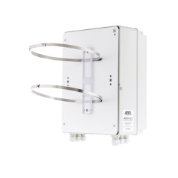 Προσαρμογέας ιστού για περιβλήματα τηλεπικοινωνιών σειράς ABOX-XL βάση στήριξης σε ιστό λευκό αλουμίνιο τοποθέτηση σε ιστό ATTE 