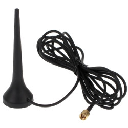 GSM四频段900/1800MHz SMA磁性底座2.5米电缆全向室外天线 SATEL ANT-900/1800