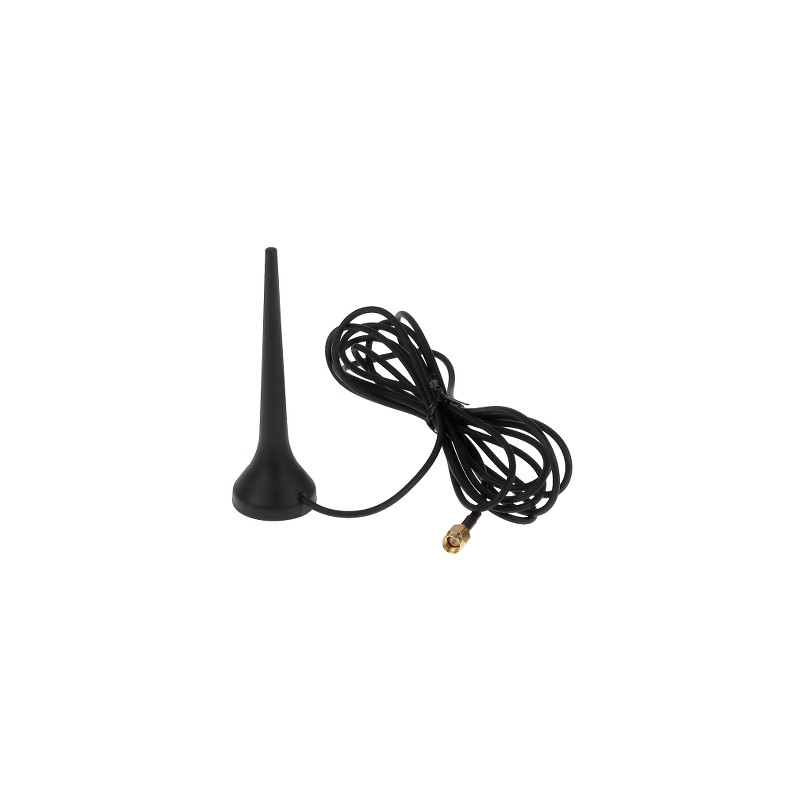 Антена GSM Quad-band 900/1800MHz SMA Магнітна база 2.5м кабель Всеспрямована зовнішня SATEL ANT-900/1800