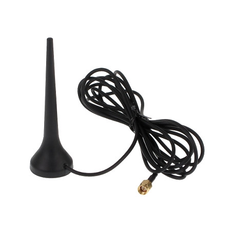 Quad-band GSM Antenna 900/1800MHz SMA Magnetic Base 2.5m Cable Omnidirectional External SATEL ANT-900/1800