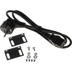 PoE-svitsj 4 porter 10/100 Mbps + 2 Uplink 60W Extend 250m Metallkabinett Rack 10 tommer CCTV IP LAN APTI APTI-POE0402-60W-ECO