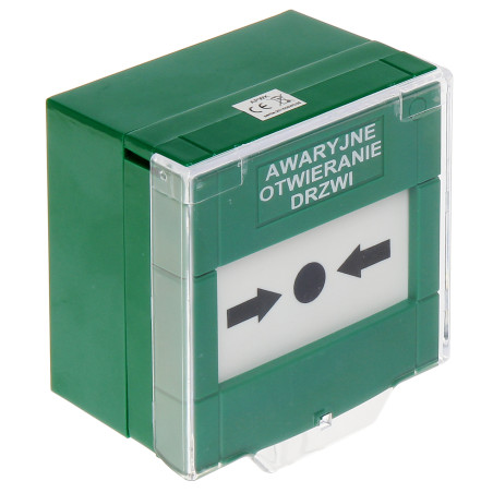 Groene nooddeuropener ROP NO/NC voor toegangscontrole en alarmsystemen YOTOGI APWK