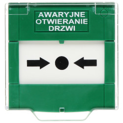 Grön ROP nödöppningsknapp NO/NC för passersystem och larmsystem YOTOGI APWK