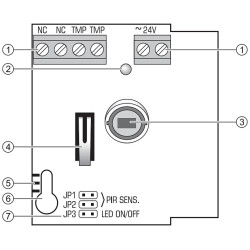 Pengesan PIR AQUA-S Digital Passive Infrared 24V AC/DC Sistem Penggera Dalaman SATEL AQUA-S