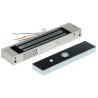 กลอนแม่เหล็กไฟฟ้าแบบติดตั้งบนพื้นผิวเดี่ยว 180 กก. 12V DC LED NO/NC สำหรับประตูและรั้วระบบควบคุมการเข้าออก DAHUA ASF180A-V1