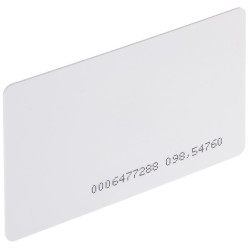 Κάρτα προσέγγισης RFID Unique 125kHz EM4100 TK4100 λευκή για έλεγχο πρόσβασης συστήματα συναγερμού ταυτοποίηση ATLO ATLO-104S*P2