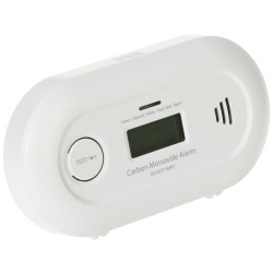 Carbon Monoxide Detector CO Alarm LCD Standalone Battery Powered Electrochemical Sensor Home Safe ATLO ATLO-CD21M