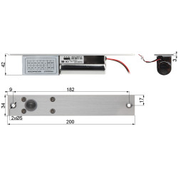 Ηλεκτρομαγνητικός Πείρος Ασφαλείας Fail-Safe 12V DC με Χρονική Καθυστέρηση για Έλεγχο Πρόσβασης ATLO ATLO-EB-1