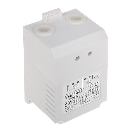 Växelströmsadapter 18V 20V 60VA Transformator IP43 för larmsystem och automatisering PULSAR AWT-682
