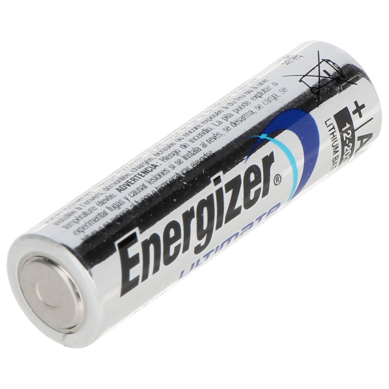 Bateria de Lítio AA R6 1.5V L91 FR6 Célula de Lítio Durável para Câmeras Lanternas Sensores Energizer Ultimate ENERGIZER BAT-AA-