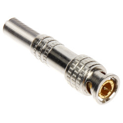 BNC-skruvkontakt i metall för koaxialkabel 100-pack CCTV-kontakt Delta BNC-W/SKR-MET*P100