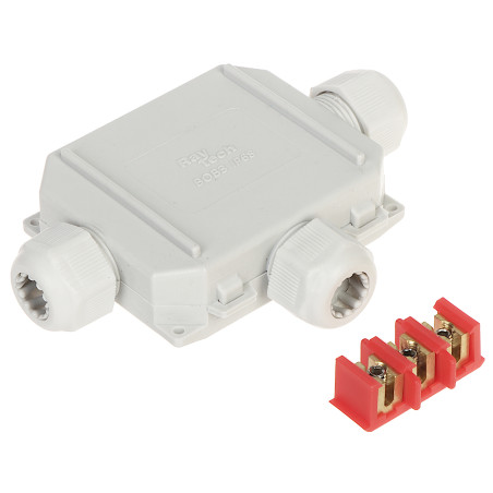 Puszka Połączeniowa Gelbox Hermetyczna Mufa Żelowa IP68 IP69K do Łączenia Przewodów w Ziemi i Wilgoci RayTech BOB3