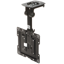 Ceiling mount for TV monitor VESA 400x400 23-55 inch adjustable foldable black ceiling hanger BRATECK BRATECK-LCD-CM344
