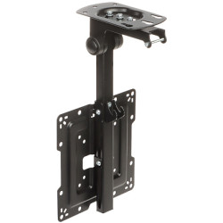 Ceiling mount for TV monitor VESA 400x400 23-55 inch adjustable foldable black ceiling hanger BRATECK BRATECK-LCD-CM344
