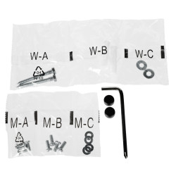 Support mural pour moniteur 17-32 pouces sur ressort à gaz VESA 75x75 100x100 réglable noir BRATECK BRATECK-LDA31-112