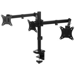 Schreibtischhalterung für 3 Monitore LCD LED VESA 75 100 verstellbar dreifach Schreibtischarm BRATECK BRATECK-LDT66-C034