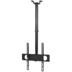 Adjustable Ceiling Mount for TV Monitor VESA 400x200 50kg Robust Black Telescopic Brateck BRATECK-PLB-CE344