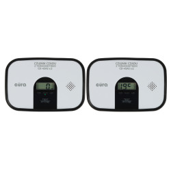 Autonomous Carbon Monoxide Detector with LCD Display and Thermometer Acoustic Optical Battery Alarm EURA CD-45A2/V2