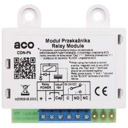 Релейний модуль для цифрових домофонних систем ACO COMO PRO CDNP контролер воріт засув NO/NC аксесуар ACO CDN-PK