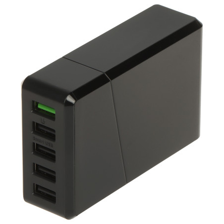 5ポートUSBデスクトップ急速充電器 QC 3.0対応 Green Cell CHARGC05-GC