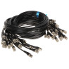 BNC-BNC anslutningskabel för enhetskoppling 1.5m set om 20 stycken koaxialkablar 75 Ohm Delta CROSS-BNC/1.5M*P20