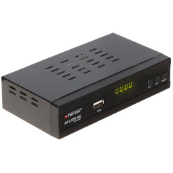 Digital HD Tuner DVB-T2 DVB-C H.265 HEVC Terrestrial and Cable TV Decoder PVR USB HDMI SCART SPDIF OPTICUM AX-LION-NS