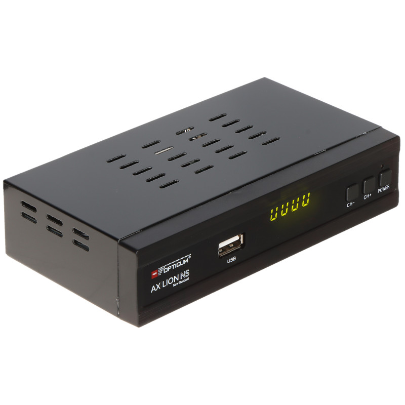 デジタルチューナー HD DVB-T2 DVB-C H.265 HEVC 地上波ケーブルテレビデコーダー PVR USB HDMI SCART SPDIF OPTICUM AX-LION-NS