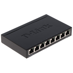 8-Port Gigabit Ethernet RJ45 10/100/1000 Mbps Desktop Switch Metal Housing QoS IGMP Snooping Green D-Link DGS-108/E